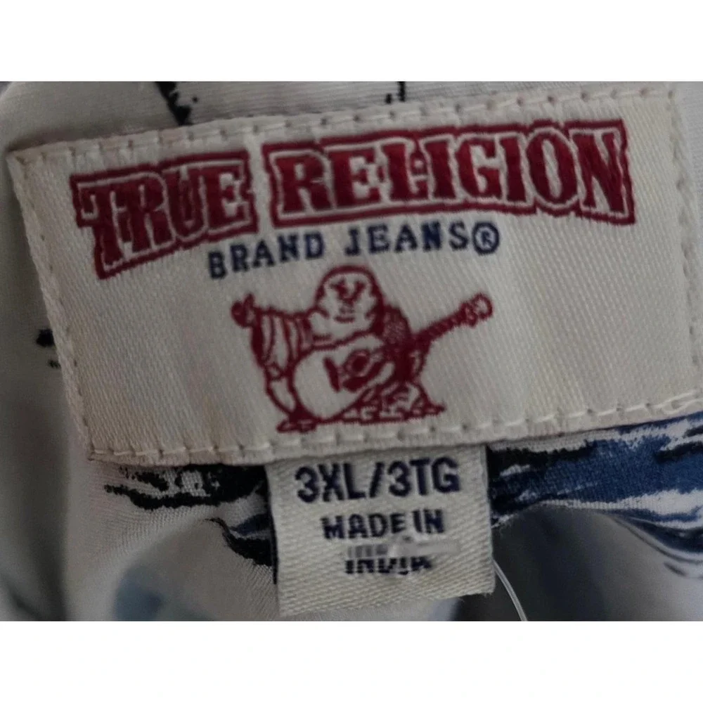 True Religion Brand Jeans Hawaiian Camp Shirt – Men's 3XL